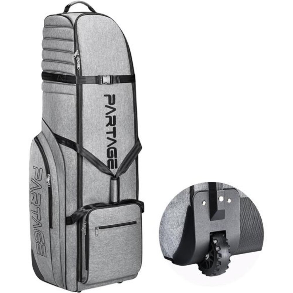 Golf Travel Bag with Wheels, Golf Travel Case for Airlines, 900D Heavy Duty